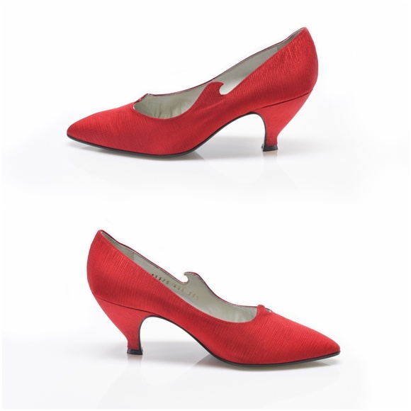 CASADEI Satin Twill Pumps Made in Italy US 6.5 - Picture 13 of 14